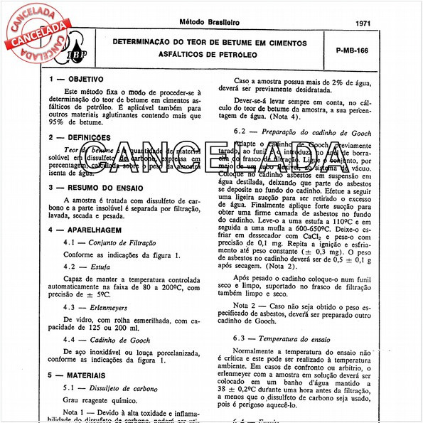 Determinação do teor de betume em cimentos asfálticos de petróleo