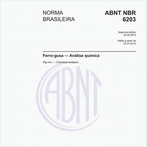 Ferro-gusa - Análise química