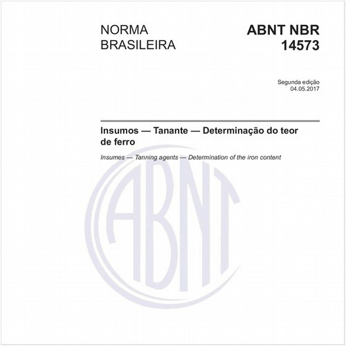 Insumos - Tanante - Determinação do teor de ferro
