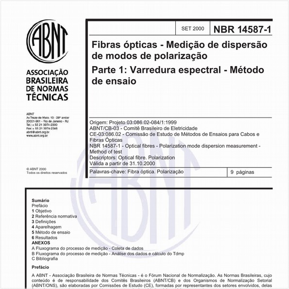 NBR14587-1 de 09/2000