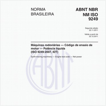 NBRNM-ISO9249 de 11/2011