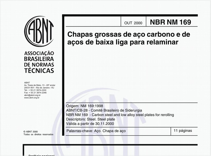 Chapas grossas de aço carbono e de aços de baixa liga para relaminar