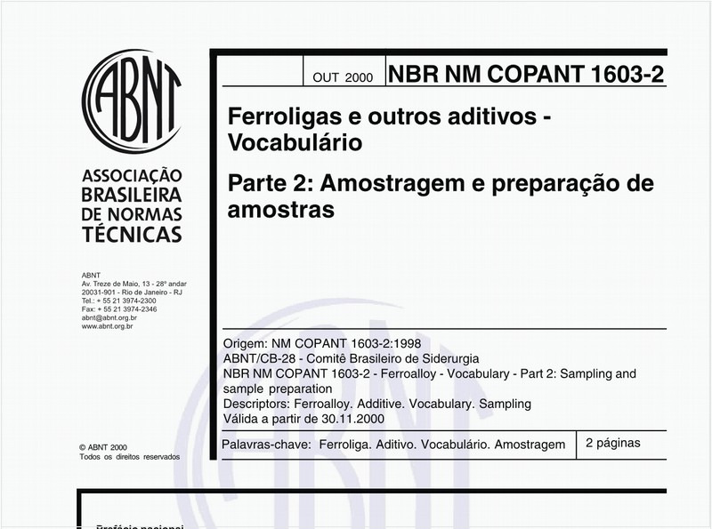 Ferroligas e outros aditivos - Vocabulário - Parte 2: Amostragem e preparação de amostras
