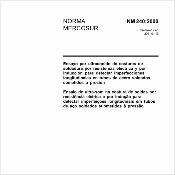 Ensaio de ultra-som na costura de soldas por resistência elétrica e por indução para detectar imperfeições longitudinais em tubos de aço soldados submetidos à pressão