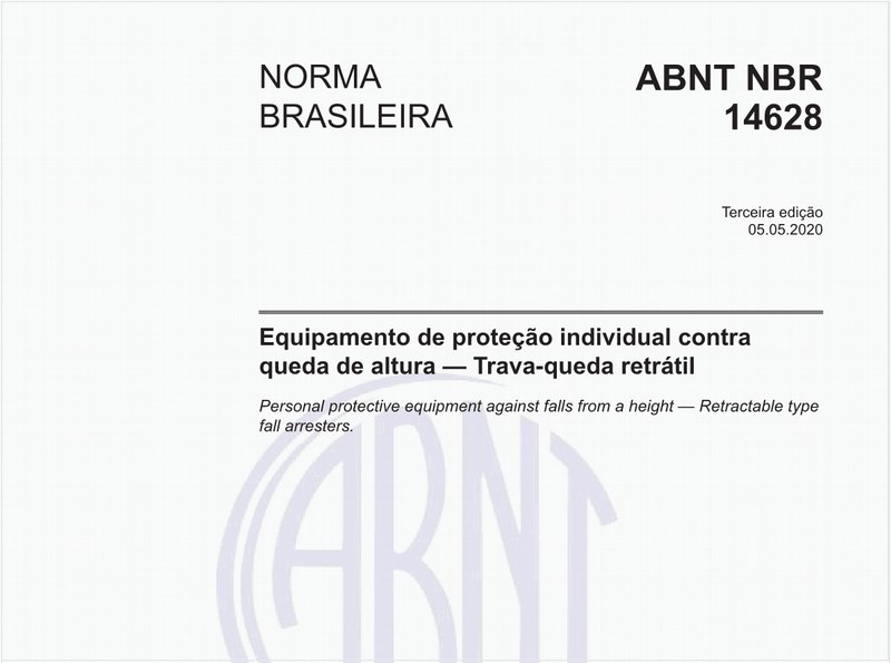 Equipamento de proteção individual contra queda de altura — Trava-queda retrátil