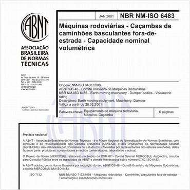 NBRNM-ISO6483 de 01/2001