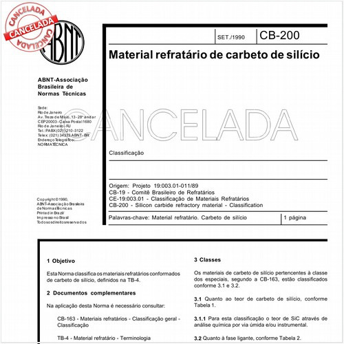 Material refratário de carbeto de silício