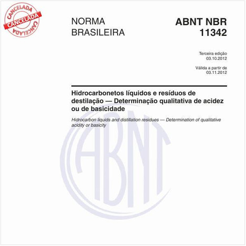 Hidrocarbonetos líquidos e resíduos de destilação — Determinação qualitativa de acidez ou de basicidade