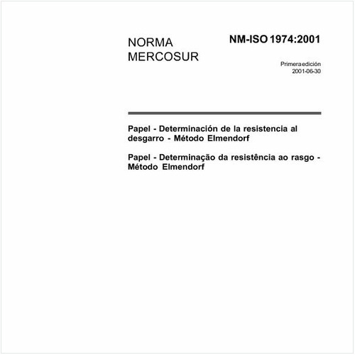 Papel - Determinação da resistência ao rasgo - Método Elmendorf