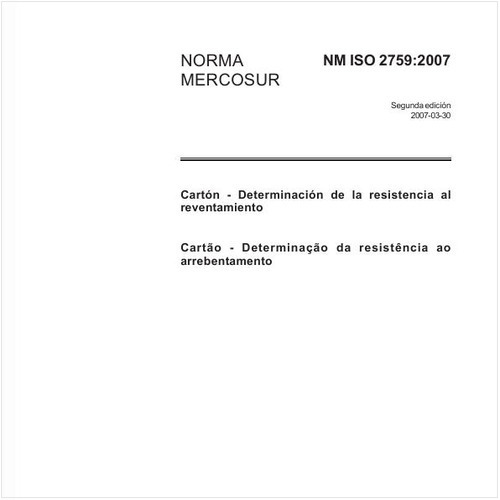 Cartão - Determinação da resistência ao arrebentamento
