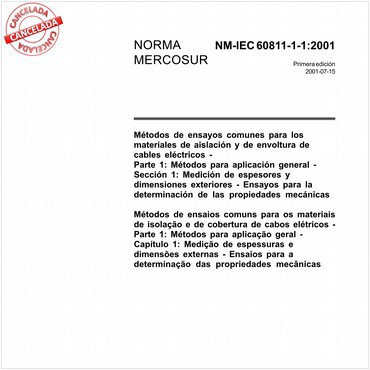 NM-IEC60811-1-1 de 07/2001