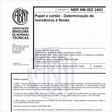 NBRNM-ISO2493 de 06/2001