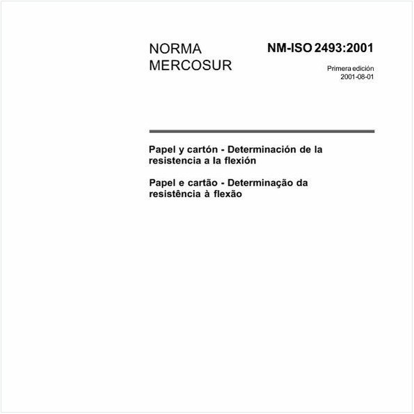 Papel e cartão - Determinação da resistência à flexão