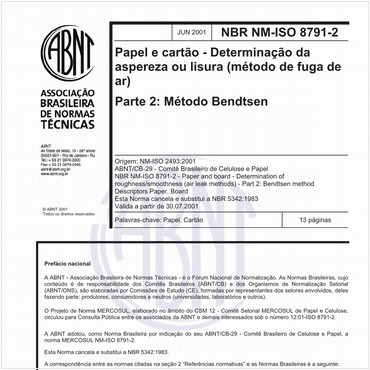 NBRNM-ISO8791-2 de 06/2001