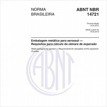NBR14721 de 04/2012