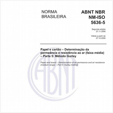 NBRNM-ISO5636-5 de 11/2006