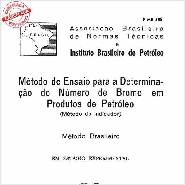 Método de ensaio para a determinação do número de bromo em produtos de petróleo - Método do indicador