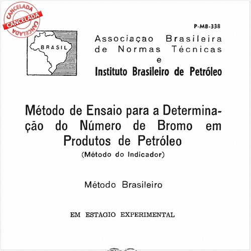 Método de ensaio para a determinação do número de bromo em produtos de petróleo - Método do indicador