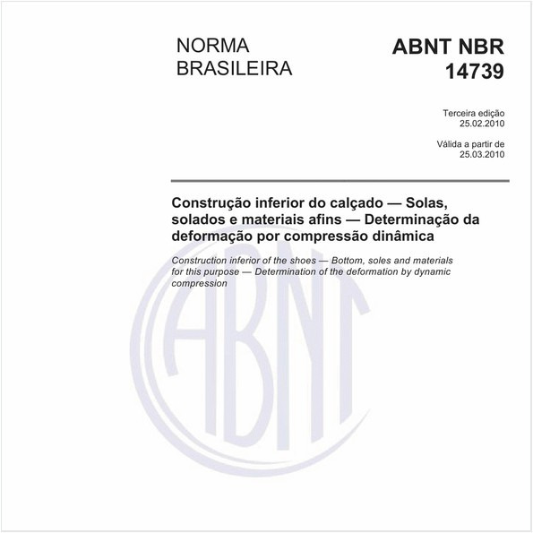 Construção inferior do calçado - Solas, solados e materiais afins - Determinação da deformação por compressão dinâmica