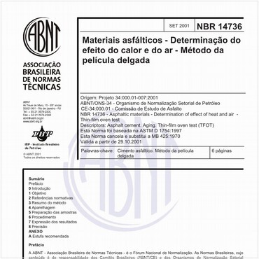 NBR14736 de 09/2001