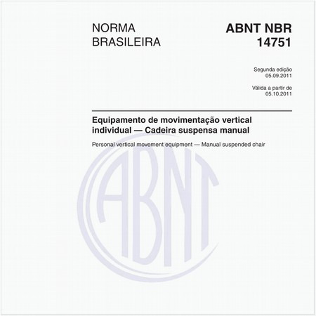 Equipamento de movimentação vertical individual — Cadeira suspensa manual