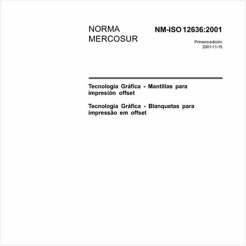 Tecnologia gráfica - Blanquetas para impressão em offset