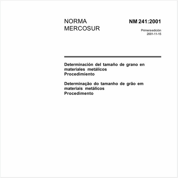 Determinação do tamanho de grão em materiais metálicos - Procedimento