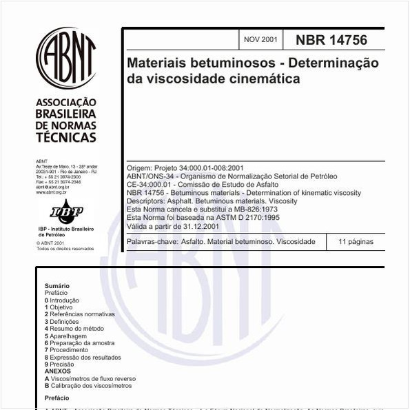 Materiais betuminosos - Determinação da viscosidade cinemática