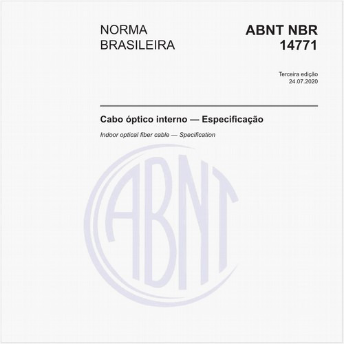 Cabo óptico interno — Especificação