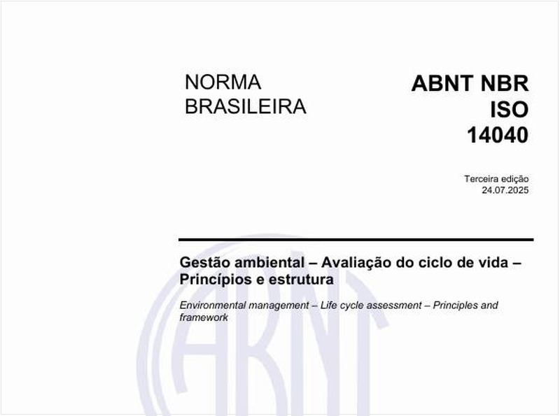 Gestão ambiental - Avaliação do ciclo de vida - Princípios e estrutura