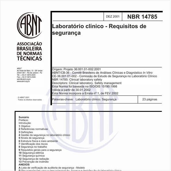 Laboratório clínico - Requisitos de segurança