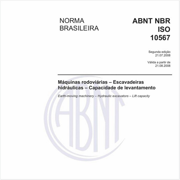 Máquinas rodoviárias - Escavadeiras hidráulicas - Capacidade de levantamento