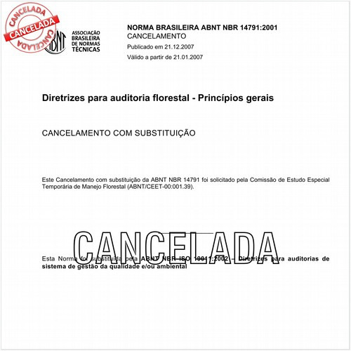 Diretrizes para auditoria florestal - Princípios gerais
