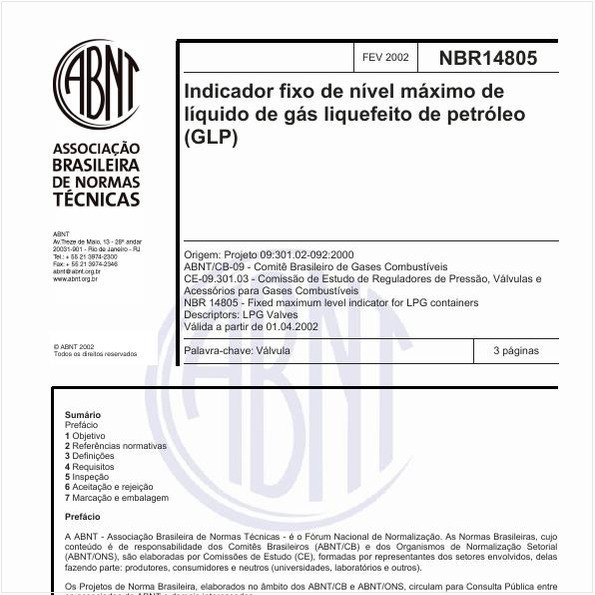 Indicador fixo de nível máximo de líquido de gás liquefeito de petróleo (GLP)