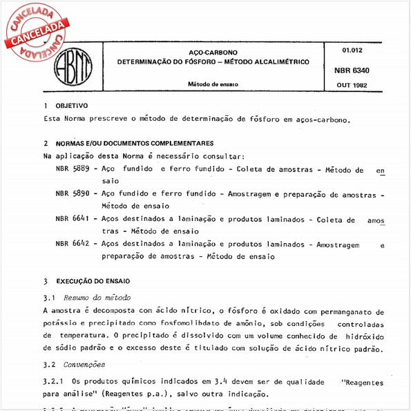 Aço-carbono - Determinação do fósforo - Método alcalimétrico