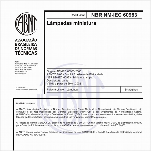 NBRNM-IEC60983 de 03/2002