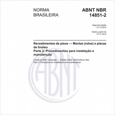 NBR14851-2 de 10/2014