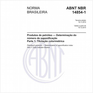 NBR14854-1 de 11/2014