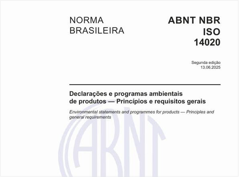 Declarações e programas ambientais de produtos — Princípios e requisitos gerais