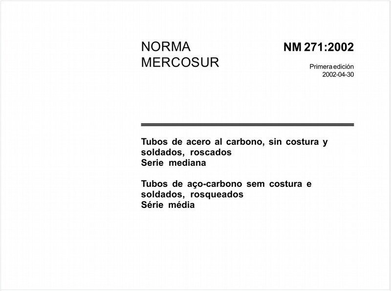 Tubos de aço-carbono sem costura e soldados, rosqueados - Série média
