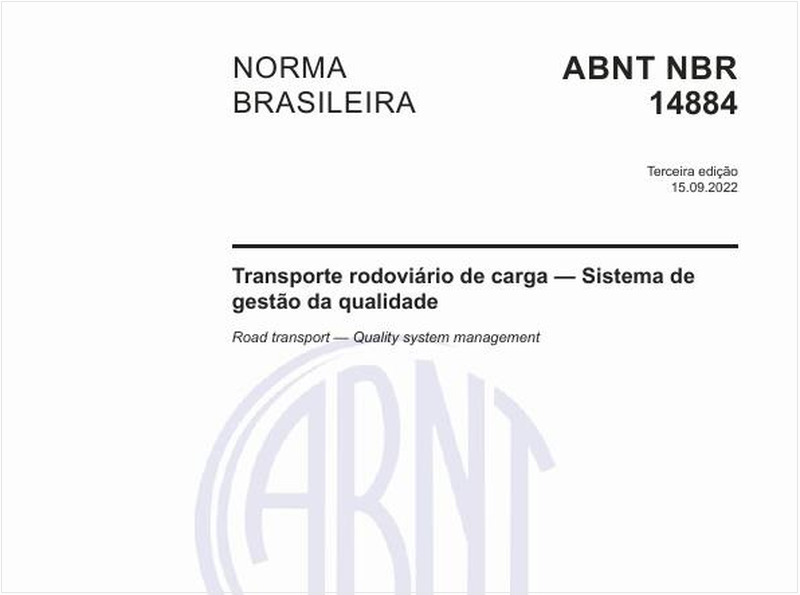 Transporte rodoviário de carga - Sistema de gestão da qualidade