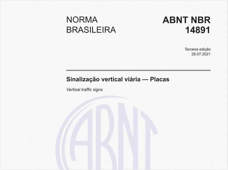 Sinalização vertical viária — Placas