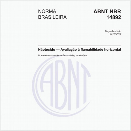 Nãotecido - Avaliação à flamabilidade horizontal