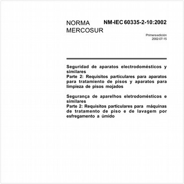 NM-IEC60335-2-10 de 09/2002