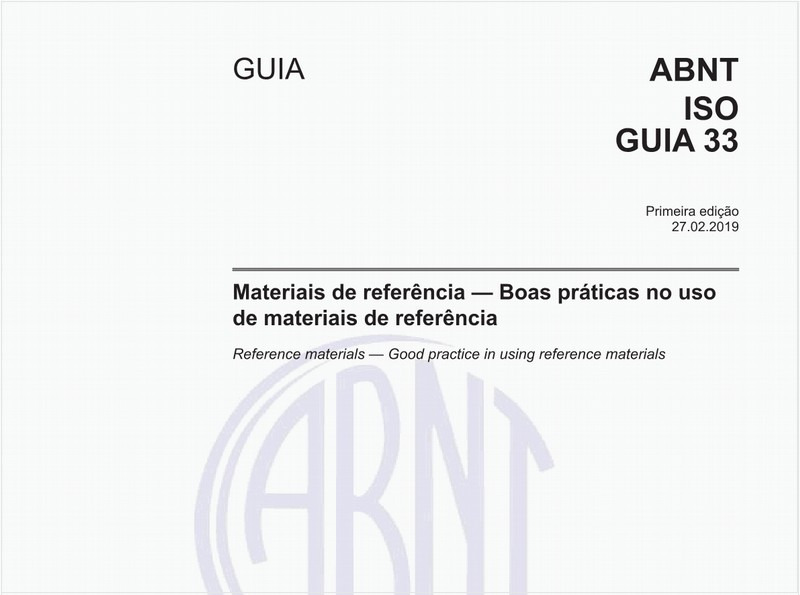 Materiais de referência - Boas práticas no uso de materiais de referência
