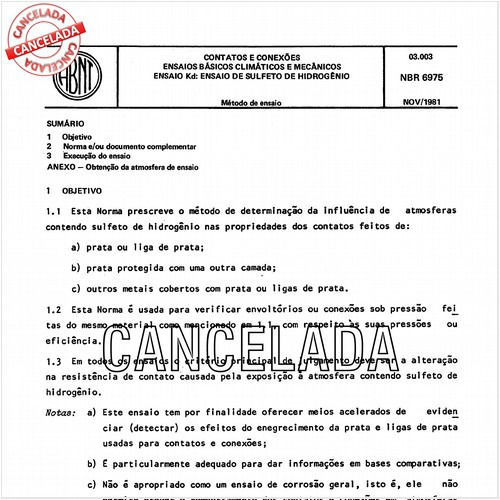 Contatos e conexões - Ensaios básicos climáticos e mecânicos - Ensaio Kd: Ensaio de sulfeto de hidrogênio