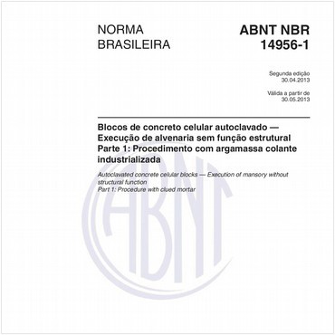 NBR14956-1 de 04/2013