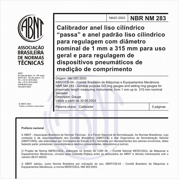 NBRNM283 de 05/2003