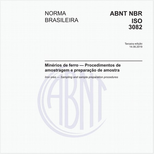 Minérios de ferro - Procedimentos de amostragem e preparação de amostra