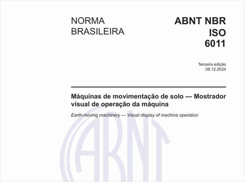Máquinas de movimentação de solo - Mostrador visual de operação da máquina